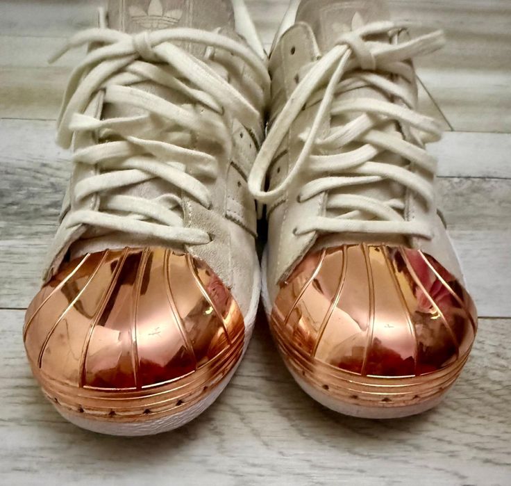 Adidas Superstar Metal Toe Rose Gold | Piele naturală suede | Model RAR | Luxury sneakers