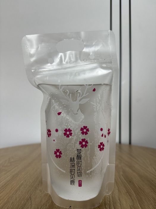 Стакан-пакет для напитков,бабл ти,соков.    Тапиока