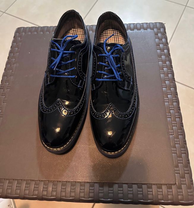 Pantofi barbati piele naturala lacuita