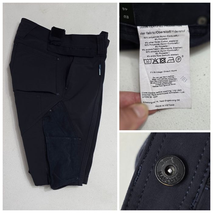 Pantaloni scurti profesionali MASCOT ADVANCED Stretch, Waterproof light-weight, nr. 46 EU unisex