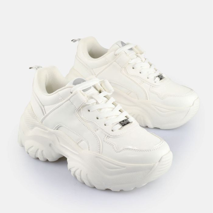 Бели маратонки на платформа Buffalo