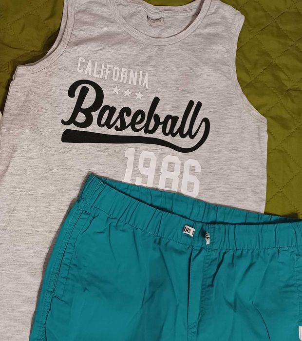 Pantalon mas 146-152 HM+tricou Waikiki mas 140-146/10-11 ani
