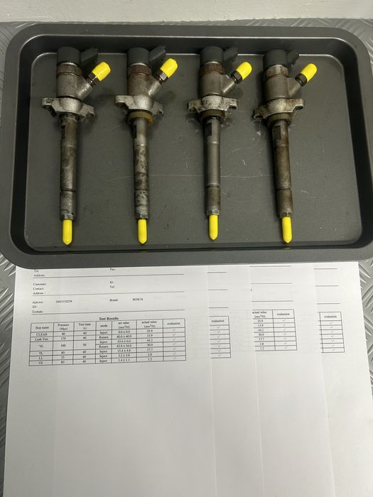 Дюзи за пежо/ситроен/волво 1,6hdi 109кс стендовани/peugeot/citroen