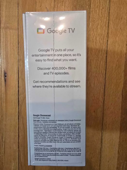 Google Chromecast TV, 4K, HDMI, Bluetooth, Wi-Fi, Sigilat