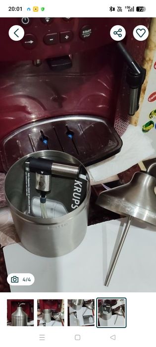 KRUPS XS6000 Auto Cappuccino de spumare a laptelui pentru Cappuccino si Caffe Lattes.