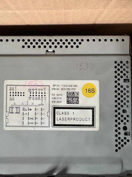 Radio CD auto golf 6