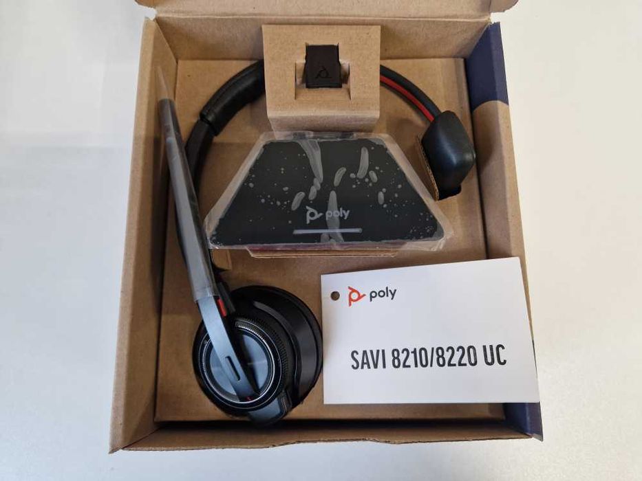POLY Savi 8210 UC Microsoft Teams DECT 1880-1900 MHz USB-A Headset