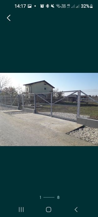 Garduri și împrejmuiri provizorii și definitive,plăci beton foișoare