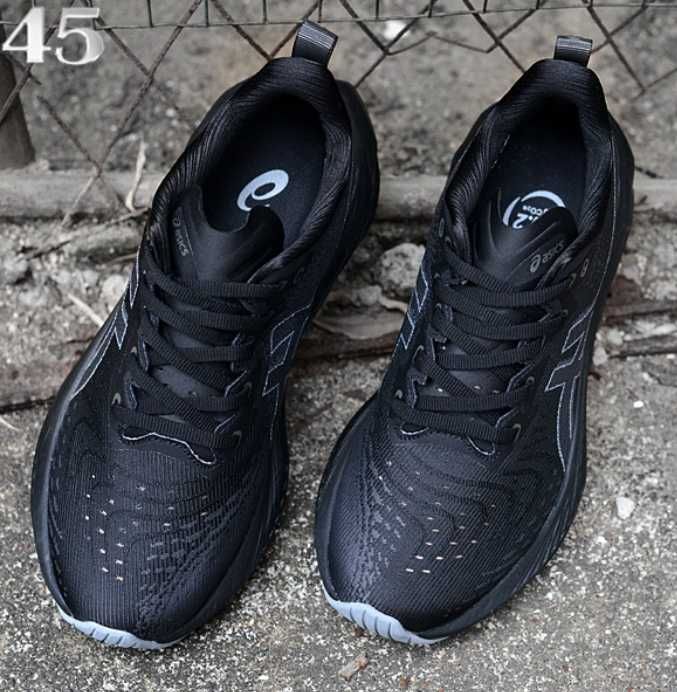Нови мъжки маратонки ASICS Novablast 4 Wide Black & Graphite Grey
