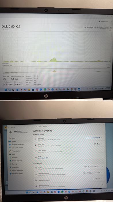 Laptop HP 15s – Ryzen 3 / 8GB RAM / 256GB SSD