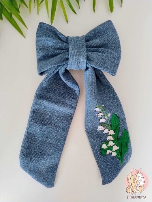Панделки за коса с ръчна бродерия