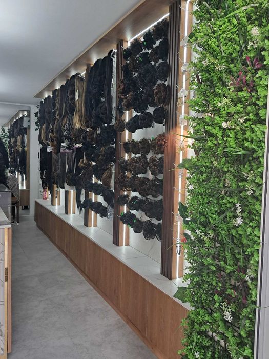 Волосы на заколках