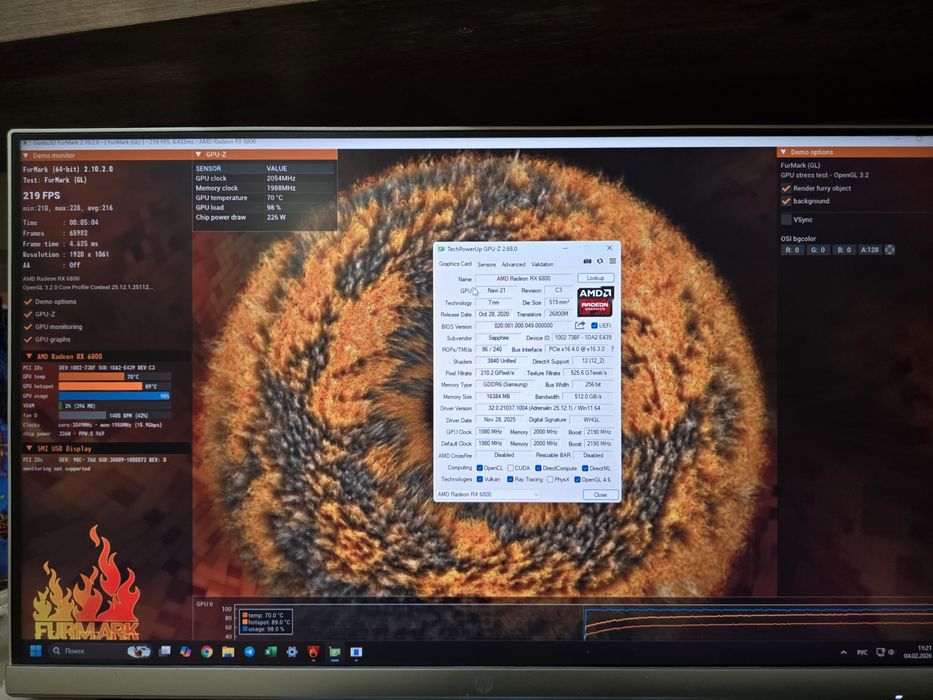 Sapphire nitro+ AMD rx 6800 16GB