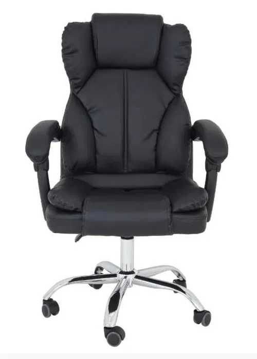 Scaun birou directorial piele ecologica, 68x48cm, negru