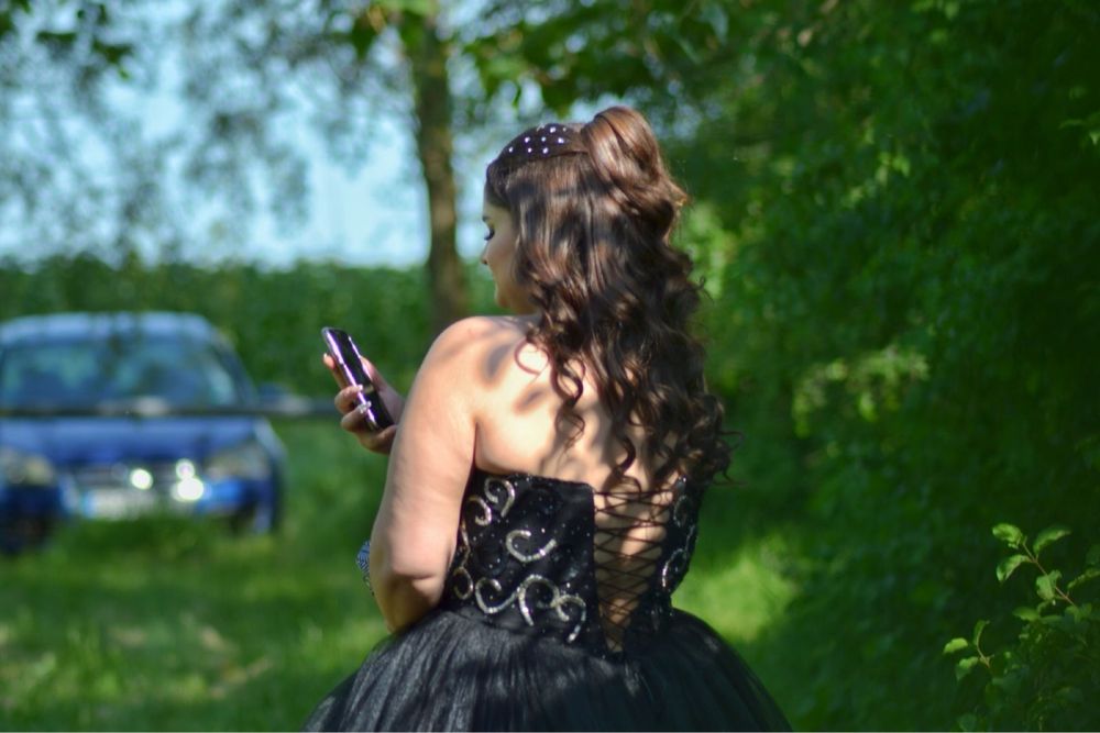 Черна бална рокля Stoqn Radichev