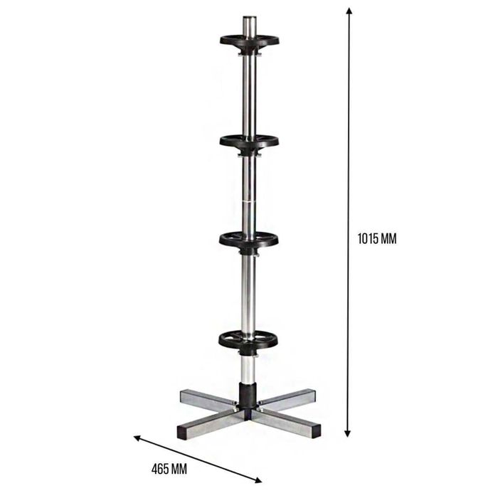 Stand suport vertical pentru 4 anvelope roti depozitare