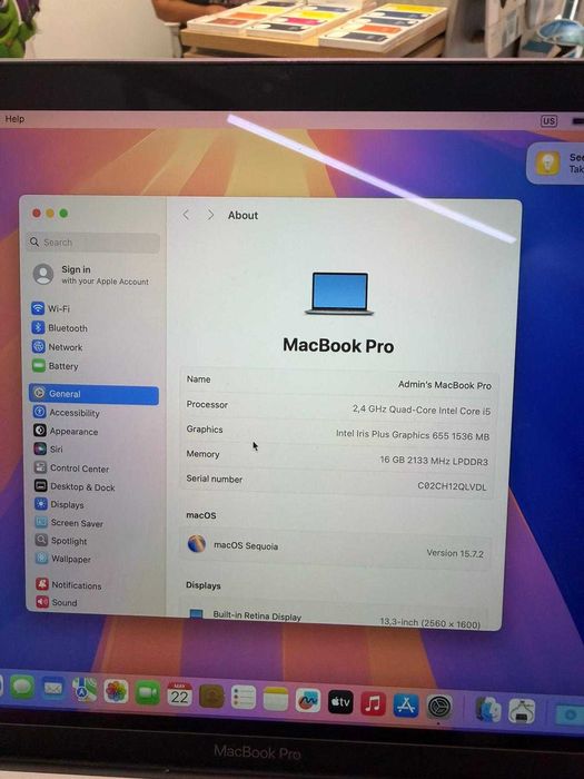 MacBook Pro 13” 2019 Touch Bar | i5 Quad-Core | 16GB RAM | 256GB SSD | Space Gray