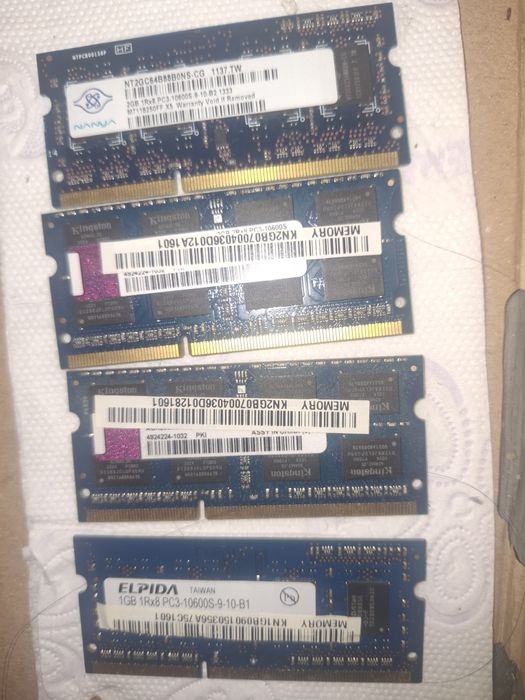 RАМ 2х4gb 2х2gb и 2х1gb