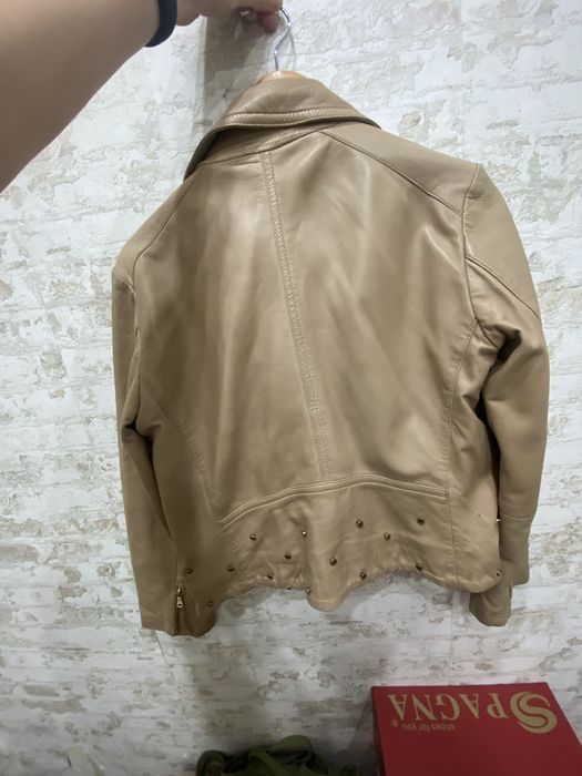 Кожанная куртка Massimo Dutti