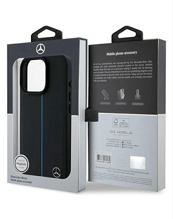 Carcasa din piele ORIGINALA Mercedes pentru Iphone 16 PRO