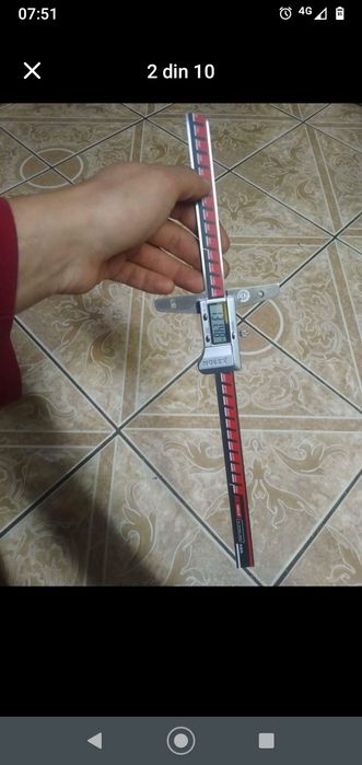 Subler digital de adâncime 300 mm HOLEX
Citire comutabilă: mm / inch
A