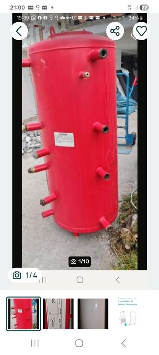 Puffer 500 l cu tanc si serpentina