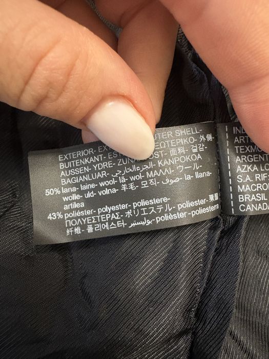 Двуредно палто от вълна