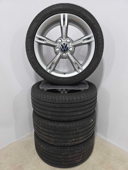 Jante 17 originale si 225 45 17 iarna  Seat Leon FR, Altea FR, VW Golf 5,6,7 Skoda Octavia Superb Audi A3 5x112 57.1