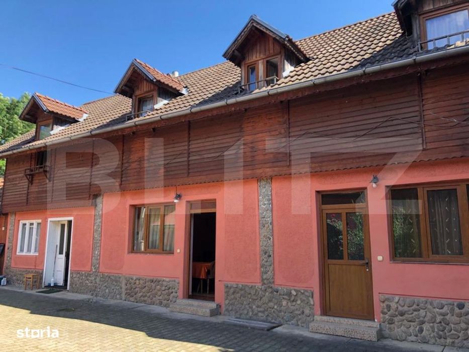 Pensiune + casa pe 5.500 mp, la poalele Muntilor Fagaras – Gura-Vaii