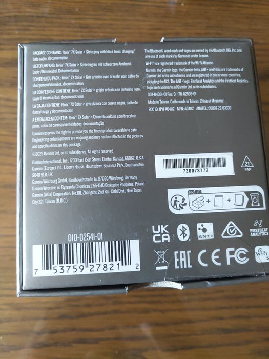 Garmin fenix 7x solar