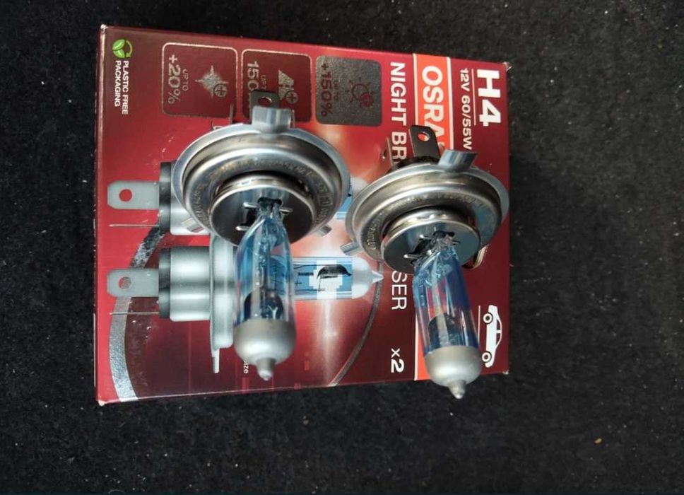 Халогенни крушки Н4 Osram night breaker laser+подарък Limastar H4 20€