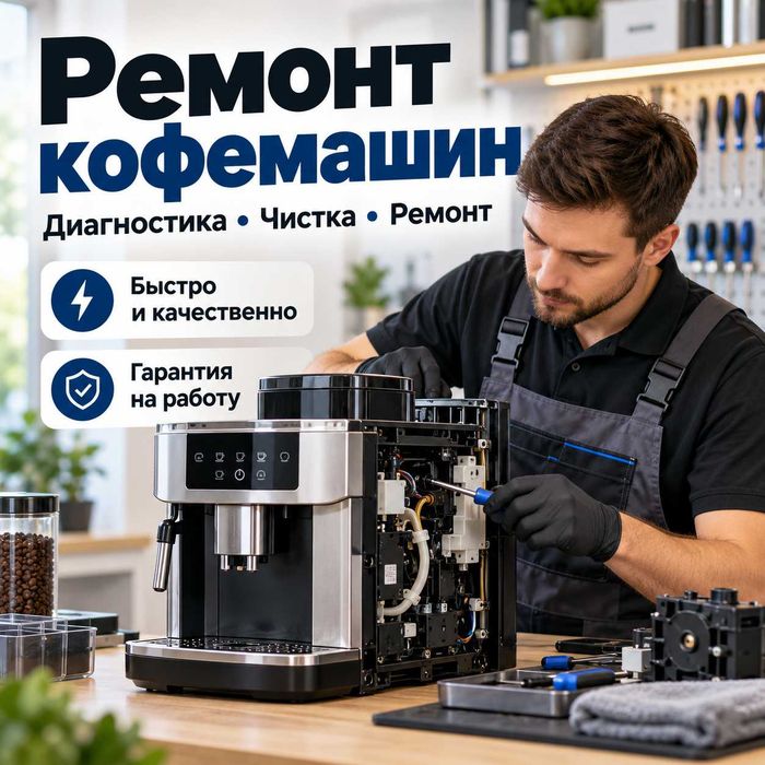Ремонт кофемашин в Костанае — чистка от накипи, гарантия