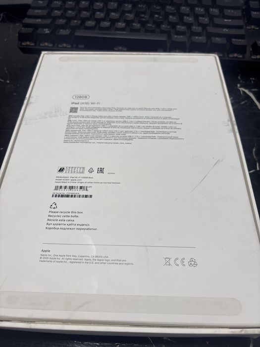 Ipad A16 128 gb синий цвет