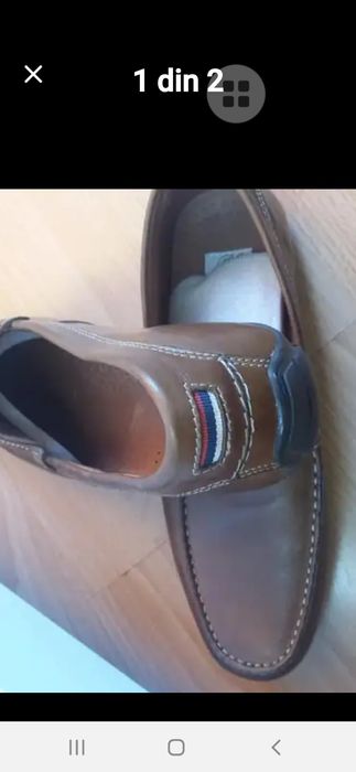 Mocasini Piele Naturala Noi.