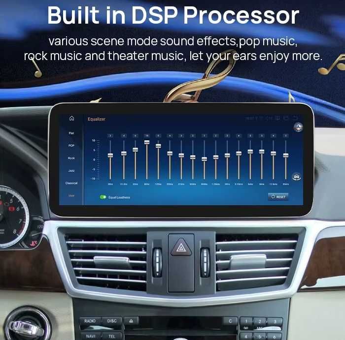 Мултимедия за MERCEDES Benz E Class W212 Android навигация дисплей