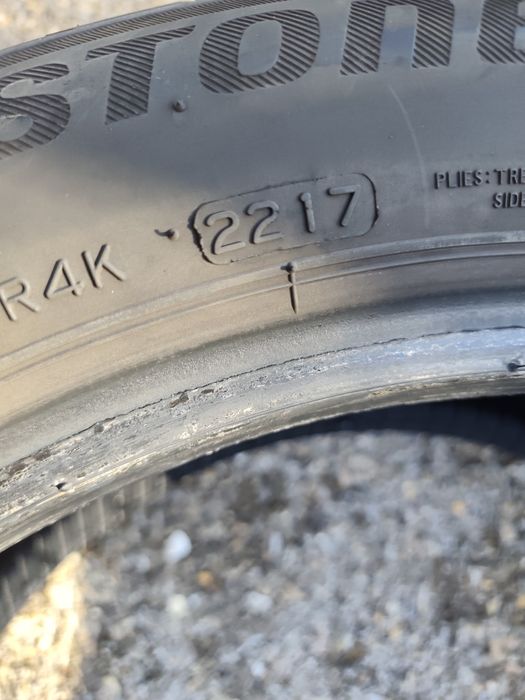 225/50/18" 2бр Bridgestone turanza 005,dot2217,7mm