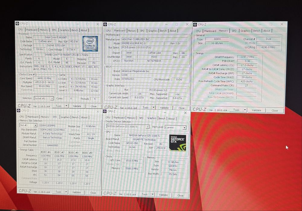 Pc Gaming i5-9600kf 16gb ram gtx 1080 ti 11gb GIGABYTE