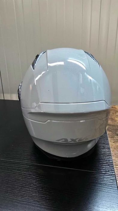 Casca Moto/Scuter/ATV, Viziera Dubla, Esarfa detasabila, Gri