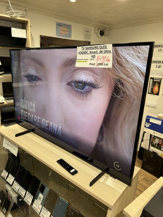 Smart TV QLED SAMSUNG 43Q60C, 108 cm, 4K Ultra HD
