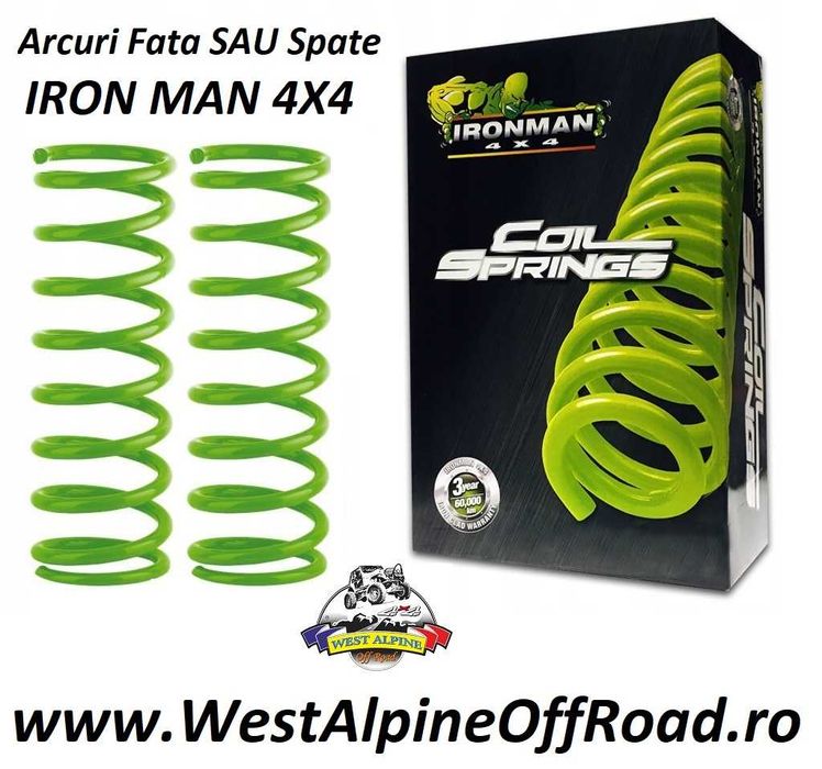 Kit arcuri fata sau spate pentru suspensie LADA NIVA - IRON MAN + 5 cm
