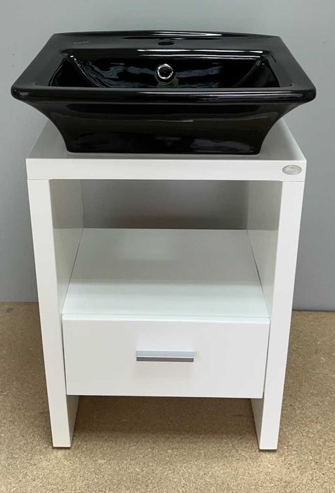 Черна порцеланова мивка за баня Gravena Italy – дизайнерска, НОВА