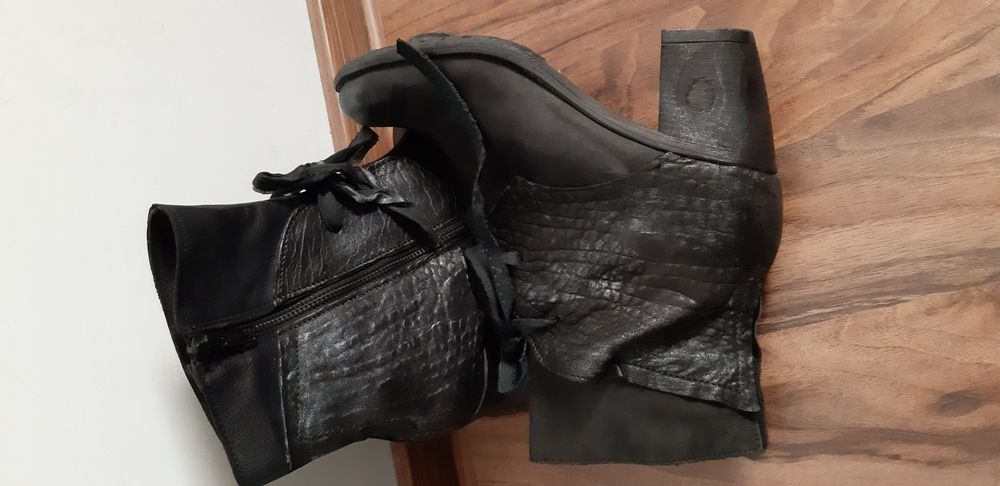 Botine piele Papucei