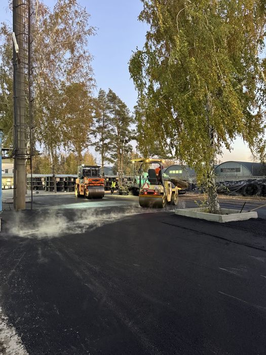 Асфальтирование дворов, ангаров