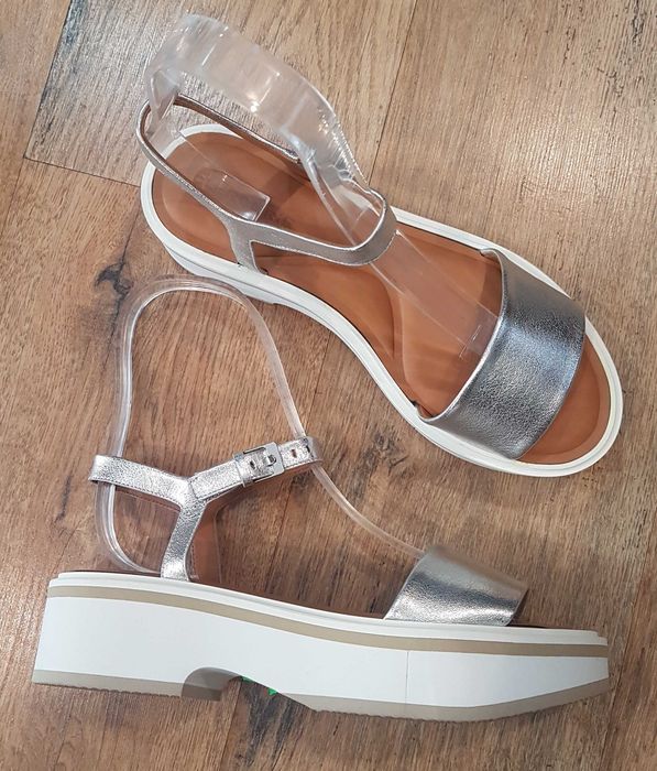 Sandale lux CLERGERIE Paris noi piele naturala fina calitate premium 39.5