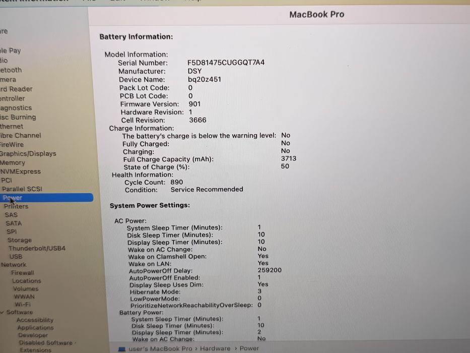 Macbook Pro 2017 8 GB RAM 256