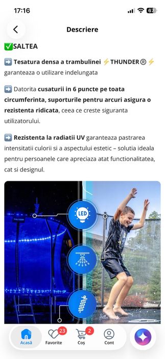 Trambulina Thunder