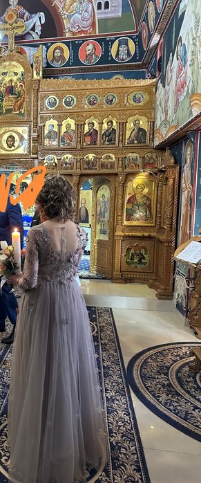 Rochie elegantă Emily G – purtată o singură dată (nuntă / nașă) – stare impecabilă