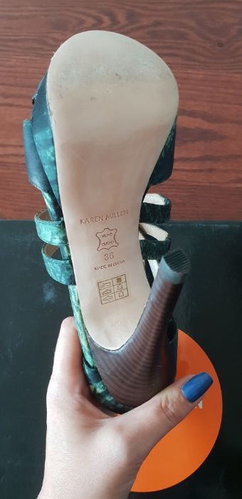 Зелени сандали Karen Millen