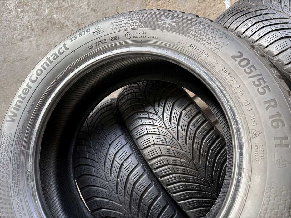 4x Anvelope Iarna 205/55 r16 M+S - Continental Winter Contact TS 870