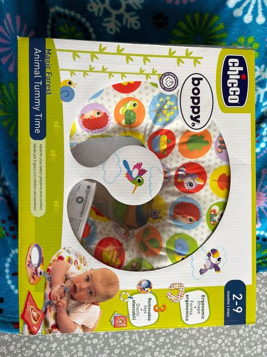 Perna alăptare Chicco Boppy – nouă, Animal Tummy Time